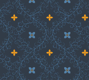 "Night-Intertwined" pattern from my "Swallows and Poppies" collection