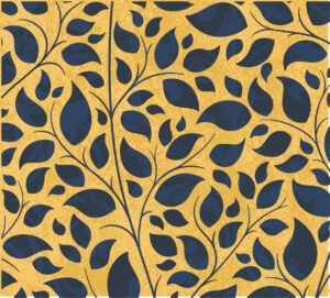 "Night leaves and Shadows" pattern from my "Swallows and Poppies" collection